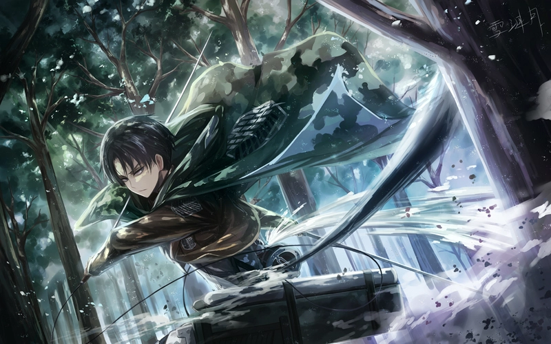 levi ackerman tập luyện