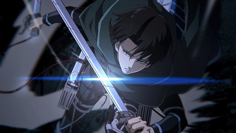 hình nhân vật levi ackerman mạnh mẽ và nghiêm túc