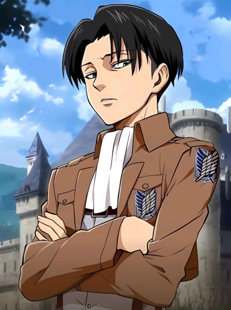levi ackerman đánh titan