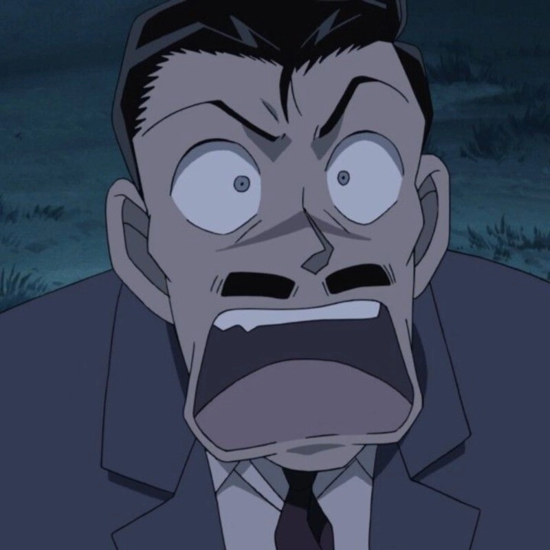 ảnh mori kogoro trong truyện tranh conan