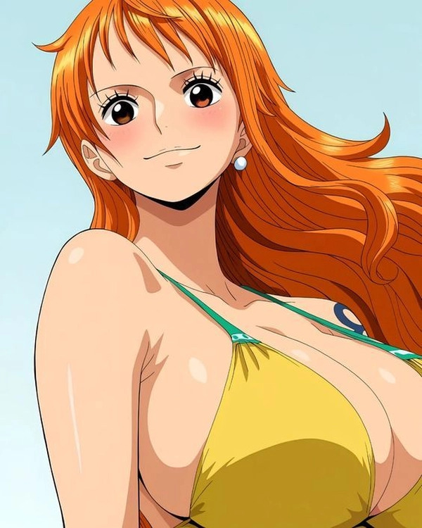 ảnh nami bikini khoe vú