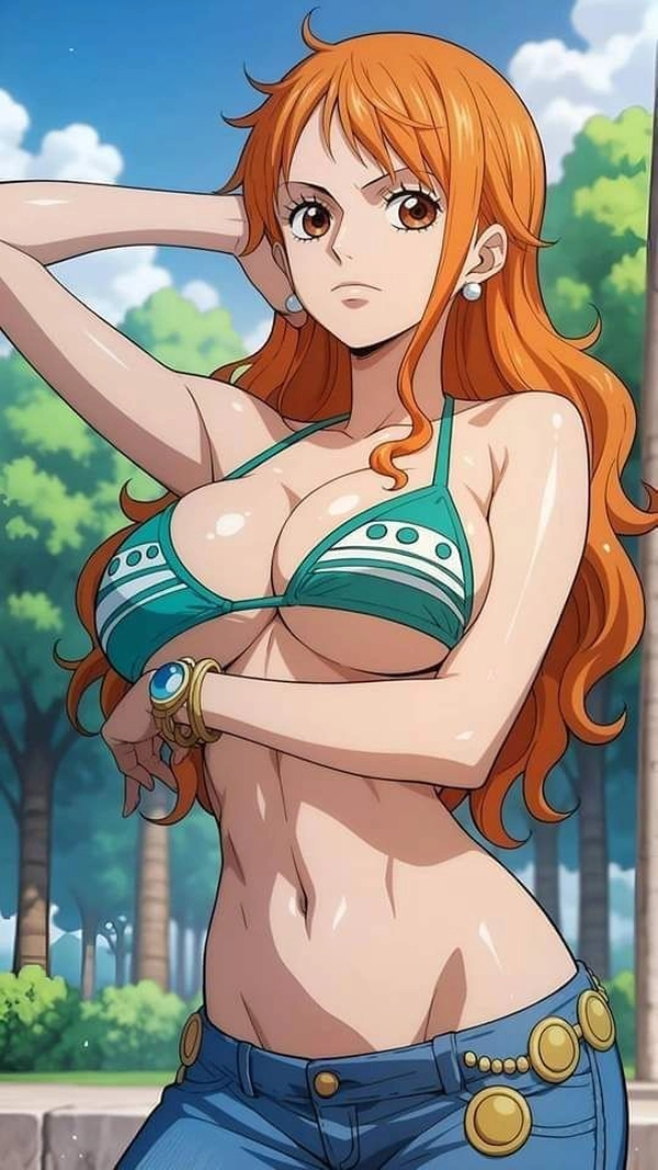 ảnh nami bikini vú to