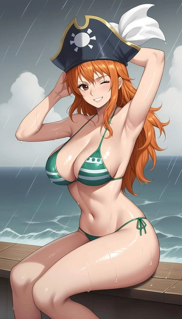 ảnh one piece nami bikini sexy