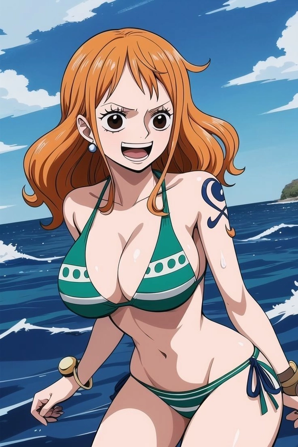 ảnh one piece nami bikini
