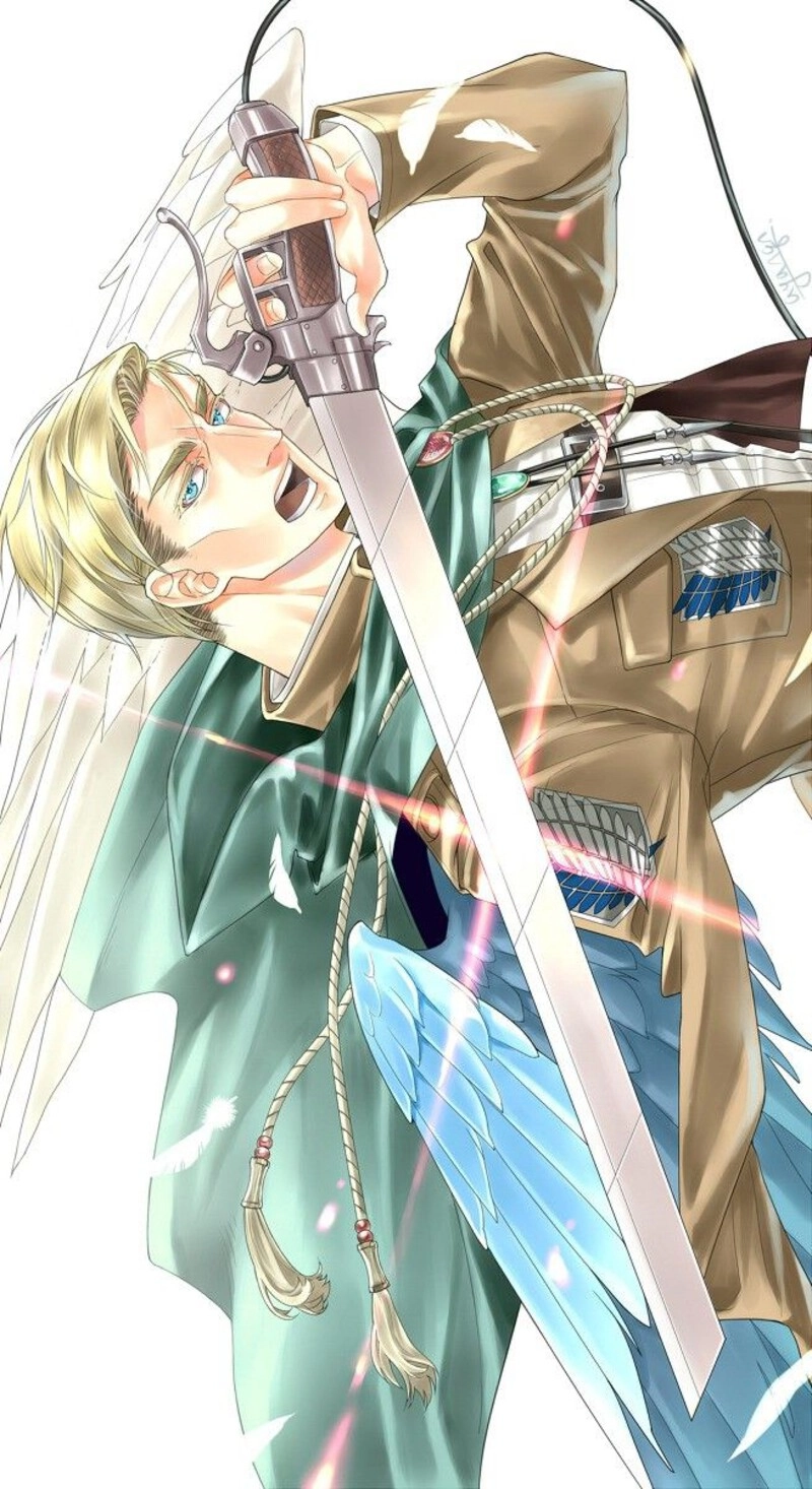 hình minh họa erwin smith anime