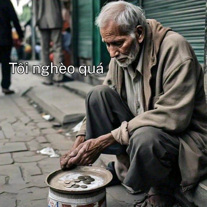 ăn xin meme ông già