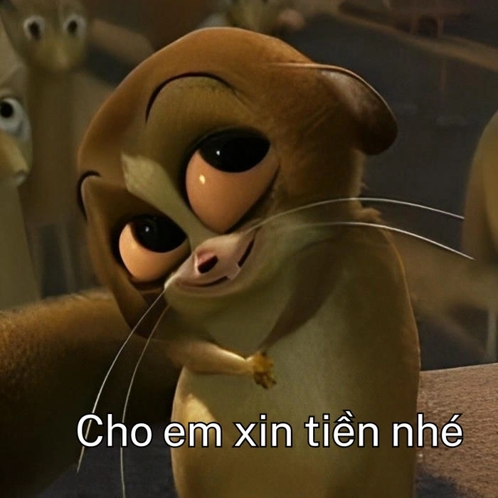 ăn xin meme hoạt hình