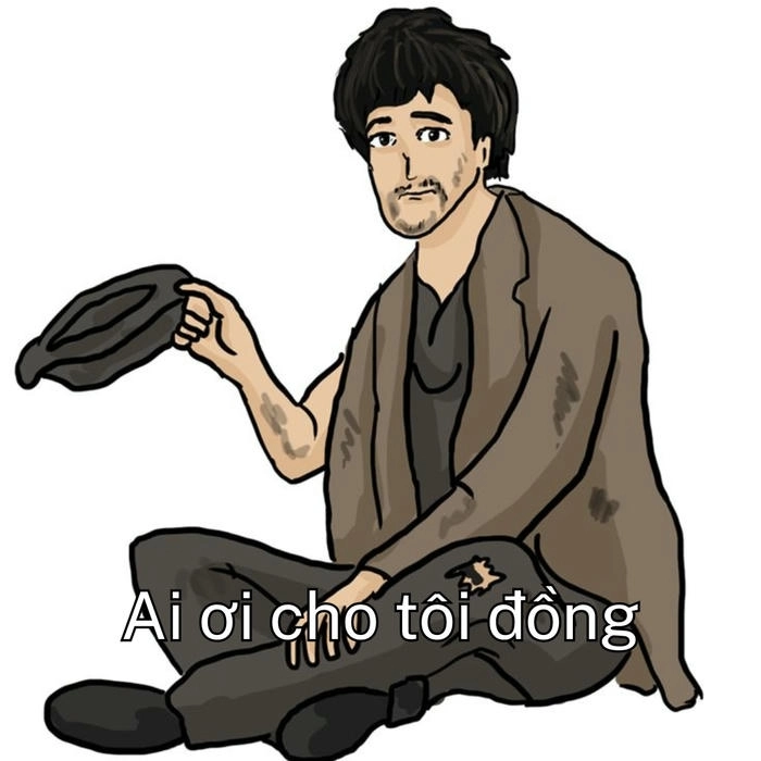 ăn xin meme chất lượng cao