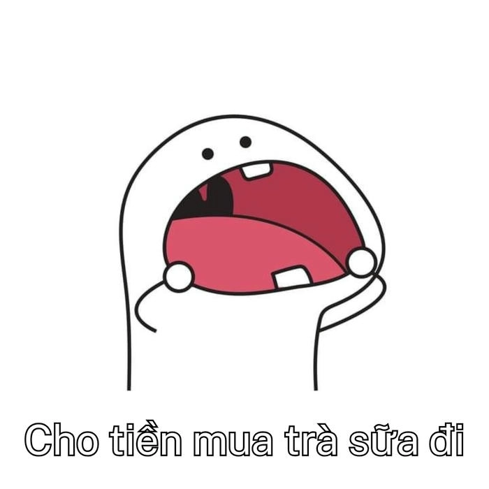 ăn xin meme cute