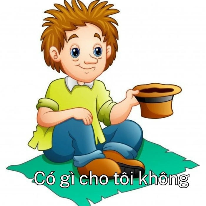 tải ảnh ăn xin meme