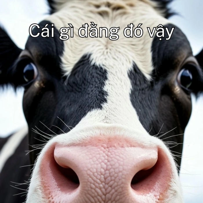 Con bò sữa meme ngộ nghĩnh