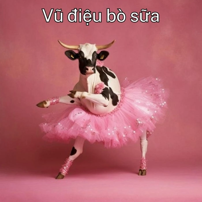 Con bò nhảy meme