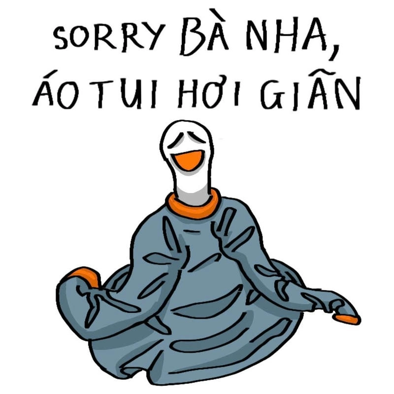 meme con vịt xin lỗi