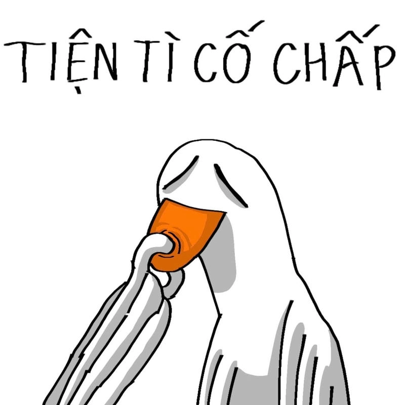 meme con vịt cố chấp