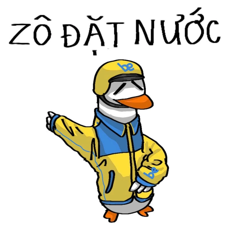 meme con vịt tài xế
