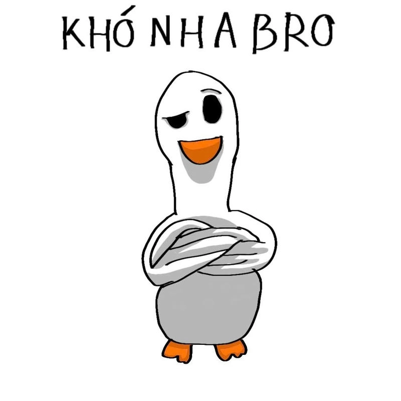 meme con vịt khó nha bro