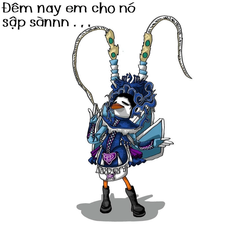 meme con vịt
