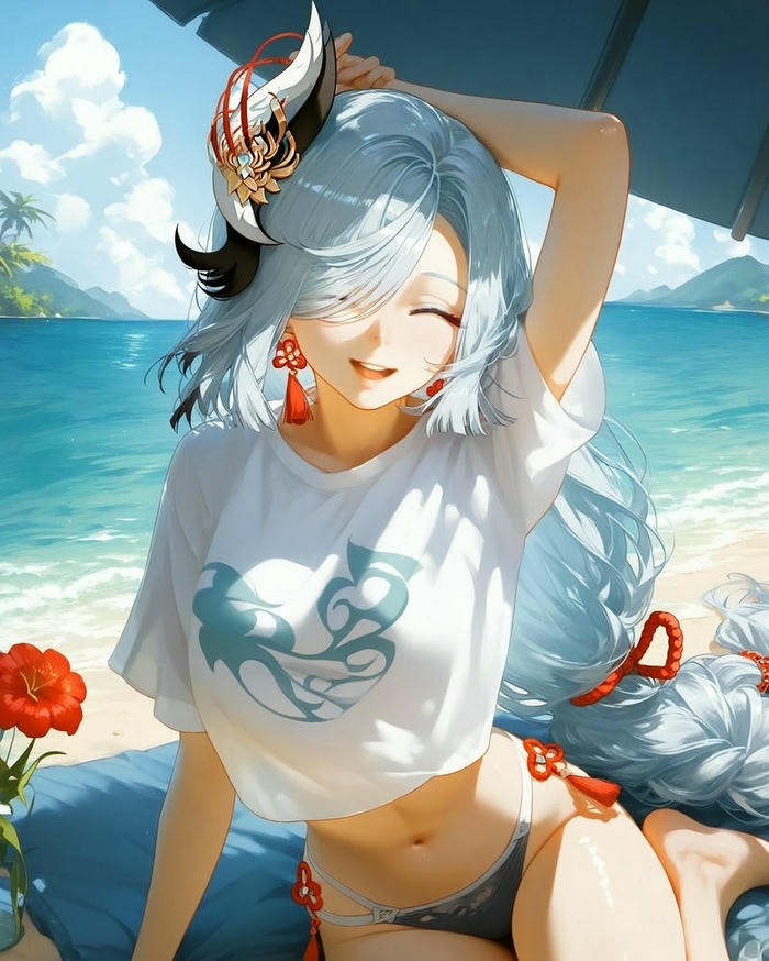 Ảnh Shenhe vẽ fanart