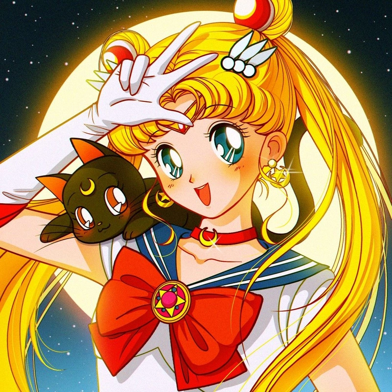 Tsukino Usagi ảnh hoạt hình Nhật Bản