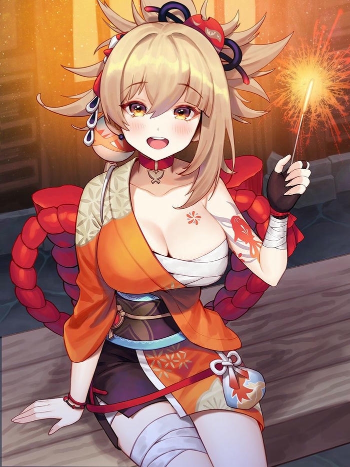 ảnh Yoimiya chibi đáng yêu