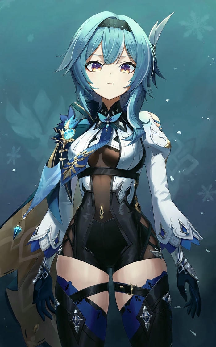 ảnh eula anime biểu cảm vui vẻ
