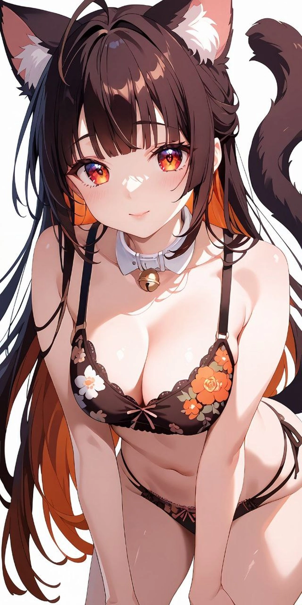 ảnh gái anime mặc bikini đuôi mèo