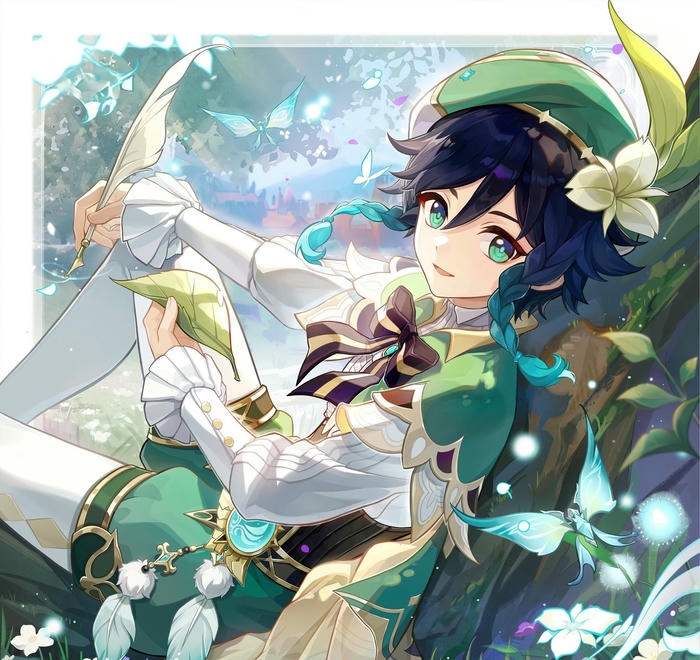 ảnh venti anime đẹp