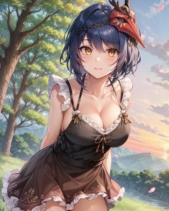 hình Kujou Sara toàn thân anime