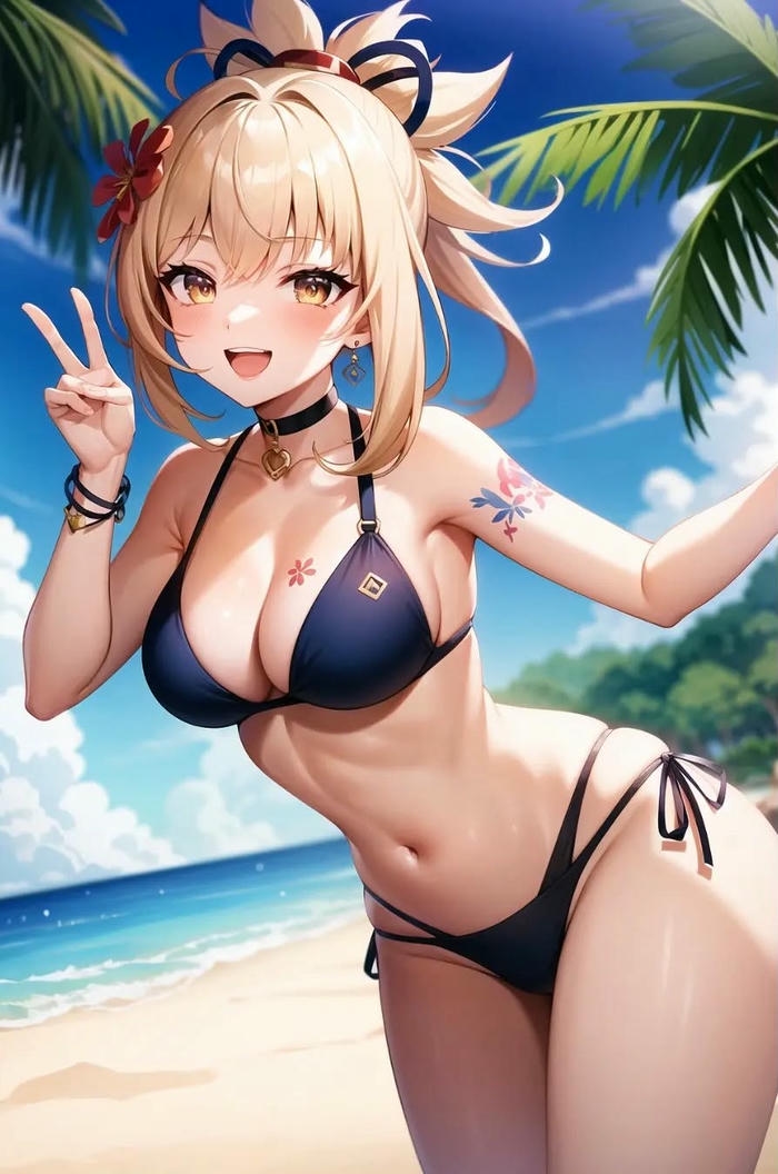hình Naganohara Yoimiya cute ngầu