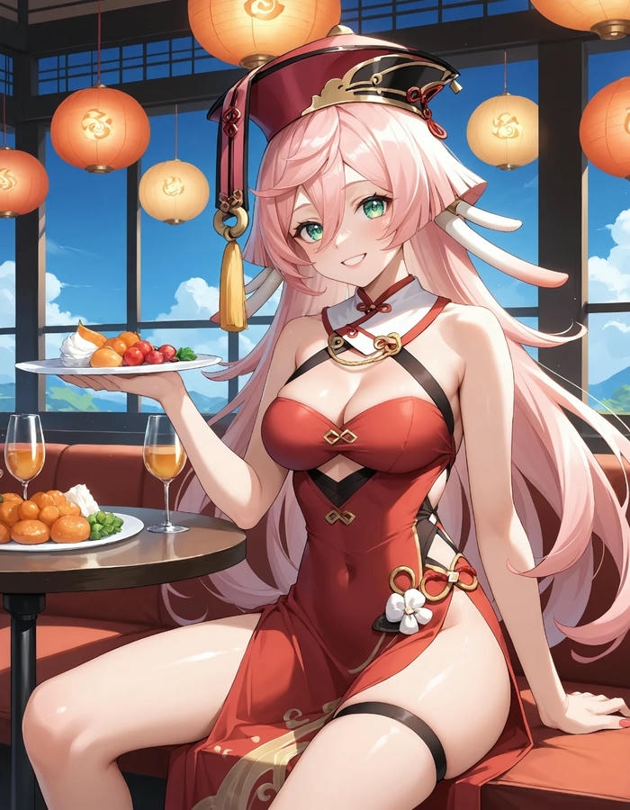 hình Yanfei anime HD sắc nét