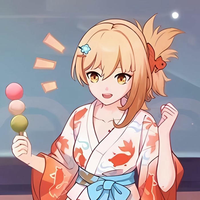 hình Yoimiya fanart màu sắc rực rỡ