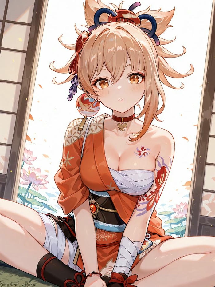 hình Yoimiya phong cách anime
