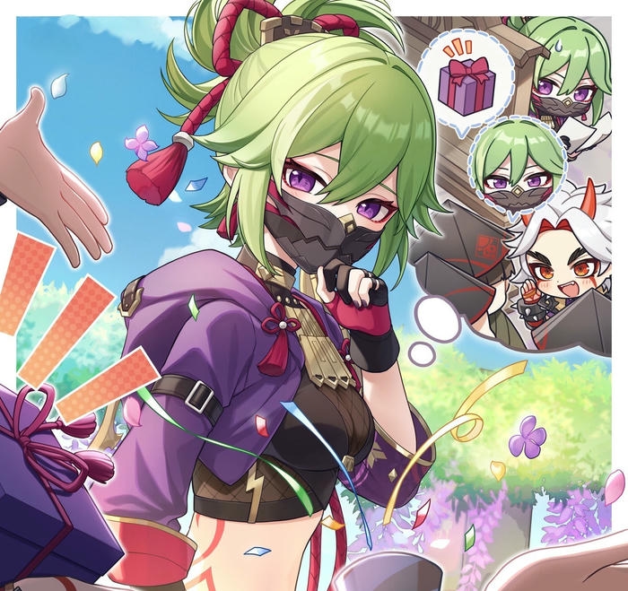 hình anime Kuki Shinobu cực ngầu