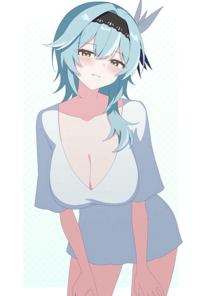hình eula trong tranh anime kỹ thuật số
