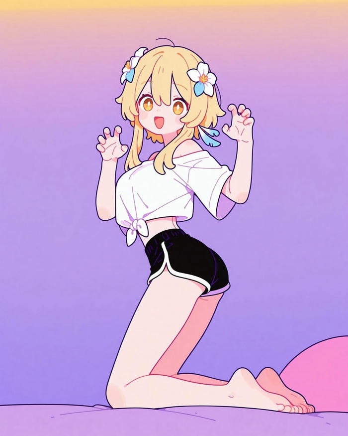 lumine anime cận cảnh mặt