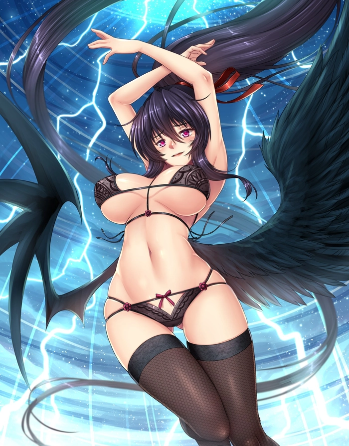 akeno cosplay táo bạo